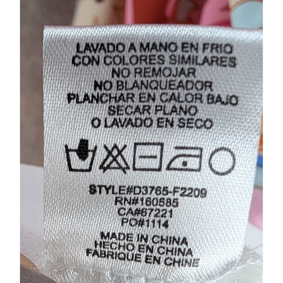 CIEBON XS 70s Style Psychedelic Print Smocked Neck Long Sleeve Mini Dress - Picture 6 of 7